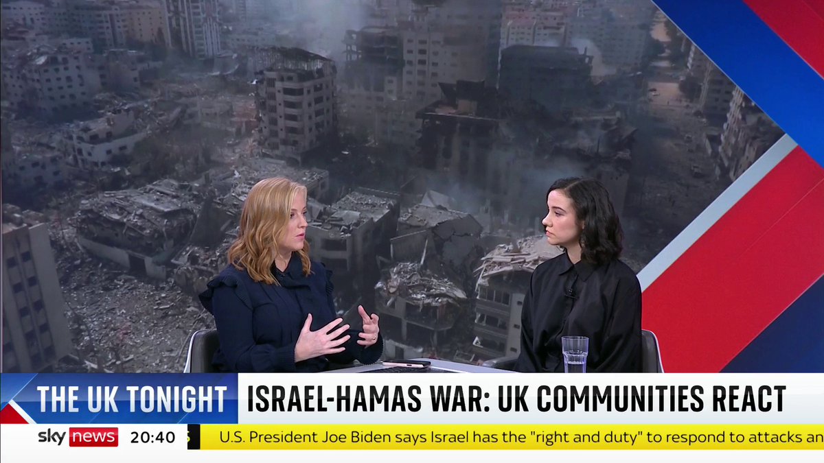 "Palestinians have been suffering for 7 decades or more under a brutal occupation, so context is key to understand Palestinian people and their struggle." Palestinian writer and actor Sarah Agha on the Israel-Hamas war #SJUK 📺 Sky 501 / Youtube
