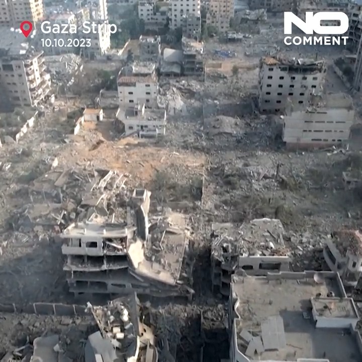 🇵🇸🇮🇱 Voici des images aériennes de #Gaza ces dernières heures.