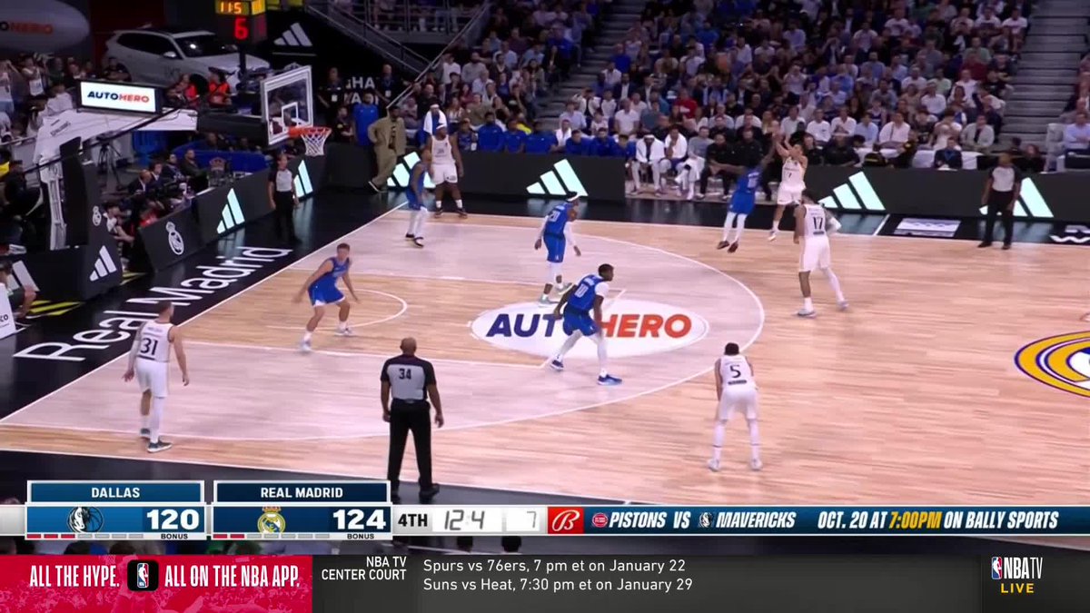 Facundo Campazzo dagger. 🔥🔥 Real Madrid beats the Mavs.