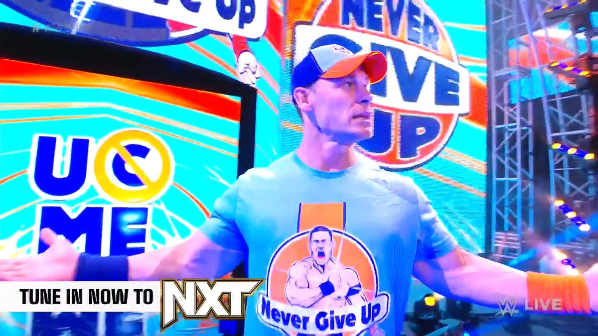 This is surreal 🤯 John Cena is in #WWENXT!!!