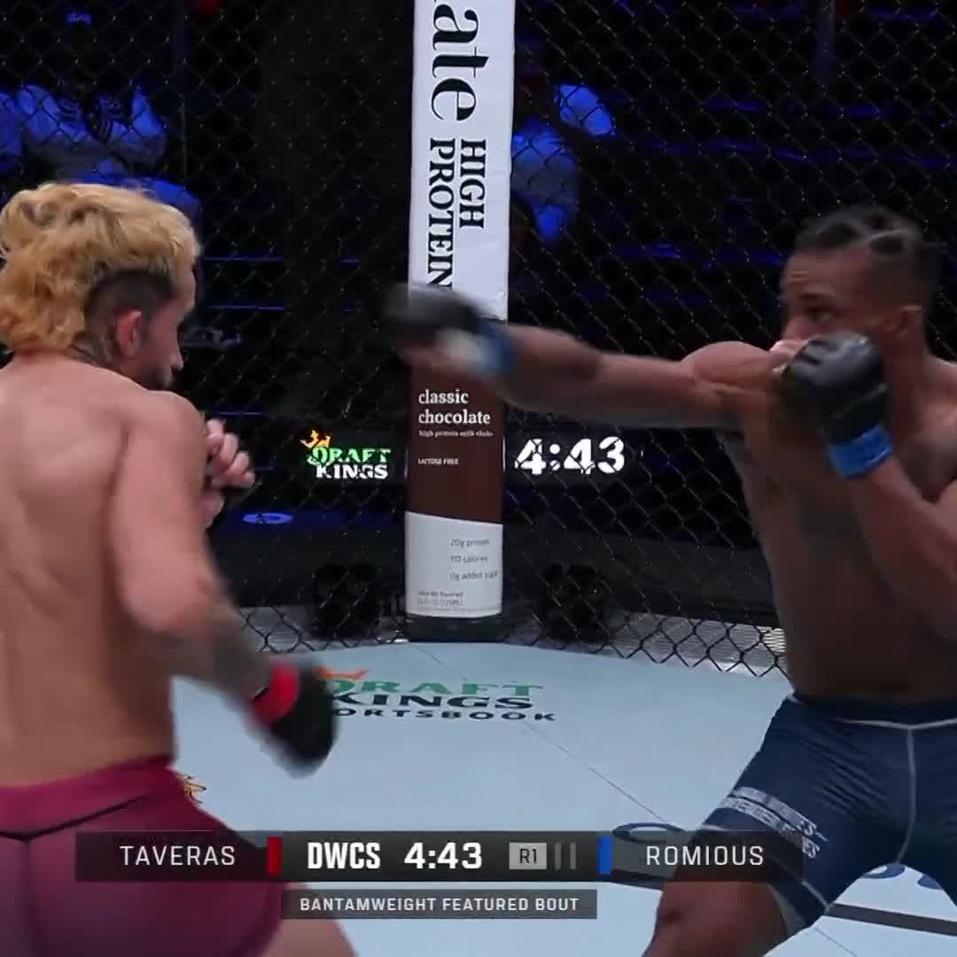 Ramon Taveras wasted no time tonight 👀 He gets the KO just 29 seconds into round one #DWCS