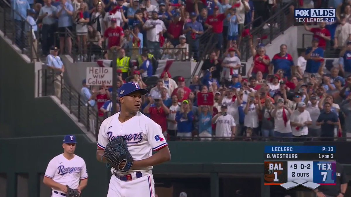 THE @RANGERS ADVANCE TO THE ALCS FOR THE FIRST TIME SINCE 2011 #GoAndTakeIt