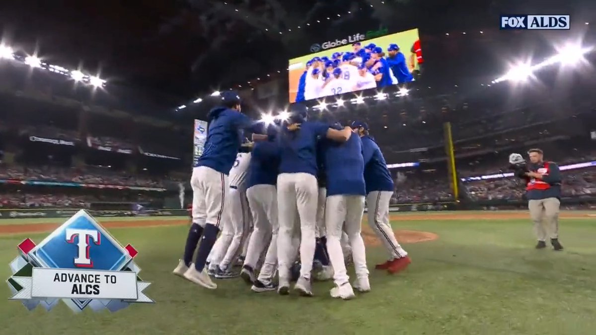 THE RANGERS COMPLETE THE SWEEP OVER THE ORIOLES AND ARE MOVING ON TO THE ALCS‼️ (via Texas Rangers)