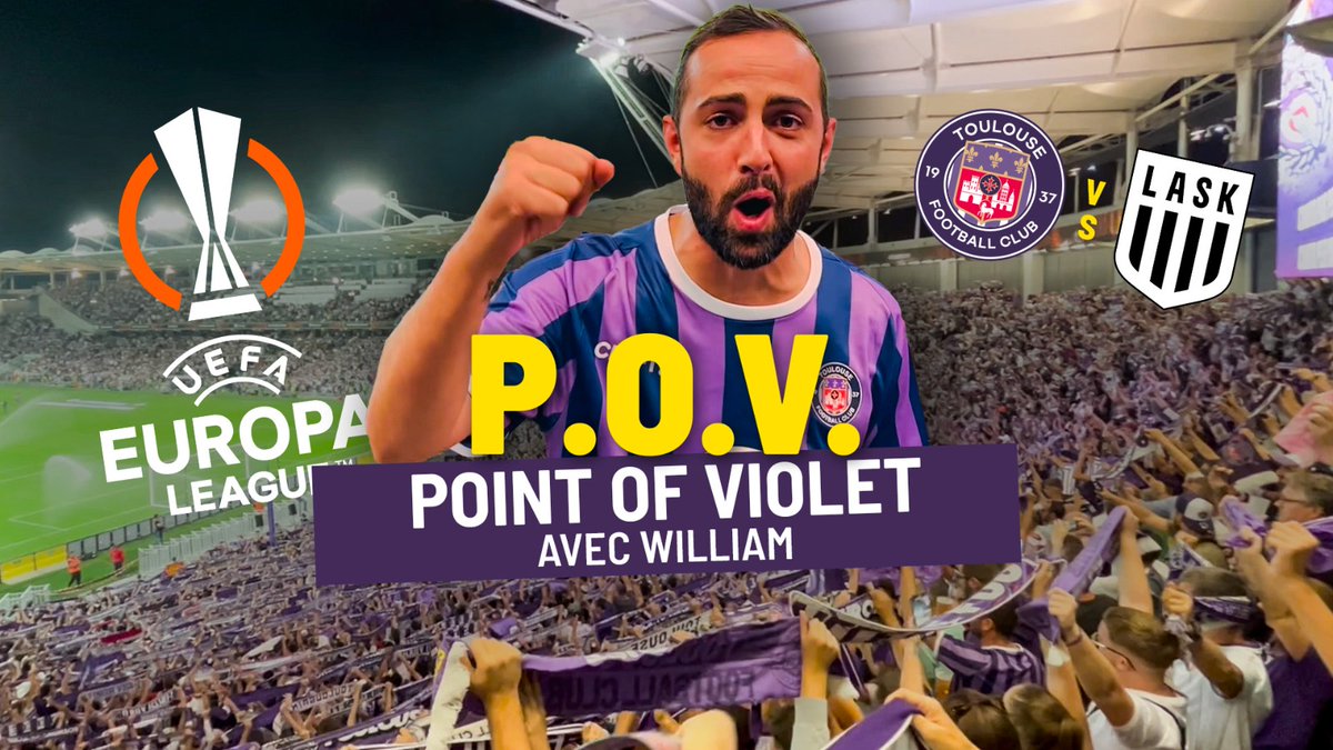 𝗣.𝗢.𝗩. - 𝗣𝗼𝗶𝗻𝘁 𝗼𝗳 𝗩𝗶𝗼𝗹𝗲𝘁 #POV, c'est notre nouvelle série originale TéFéCé, où c'est vous qui nous faites vivre vos matchs derrière les Violets ! Épisode 1 avec LALA et ses potes, au coeur de #TFCLASK en Europa League 🤳 ⤵️