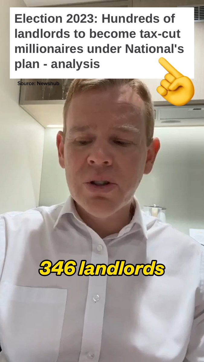 The wealthiest landlords in the country will each rake in $1.3 million on average from National’s tax breaks. Meanwhile beneficiaries and those on low wages lose out, and public services will be at risk of cuts. How is this fair?