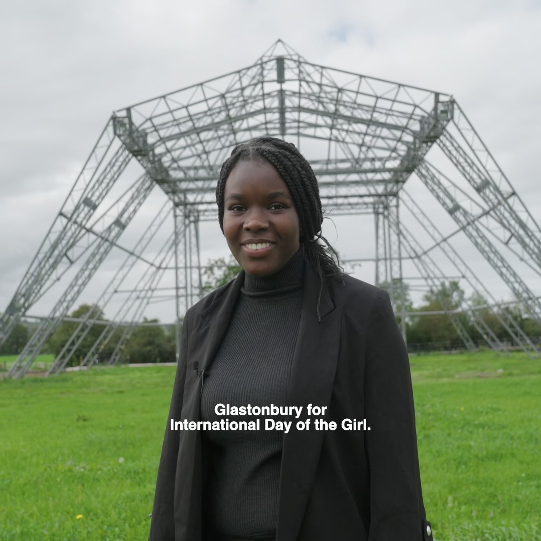 18 year-old Clara took over Glastonbury Festival from @emilyeavis to celebrate #DayOfTheGirl! From sanitation meetings to reviewing the festival site, this is what Clara got up to 👇