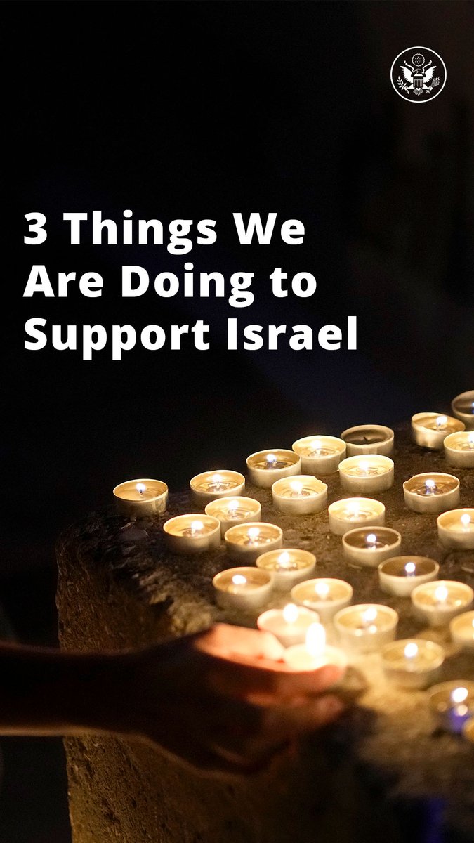 .@StateDeptSPOX explains what we are doing in response to the terrorist attacks launched by Hamas against Israel.