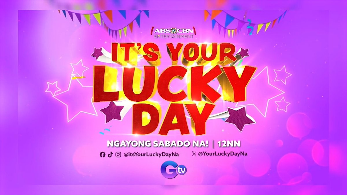 Lucky you dahil nandito na ang magbibigay swerte at share-bisyo sa tanghali! Abangan ang #ItsYourLuckyDay simula October 14 na sa GTV!