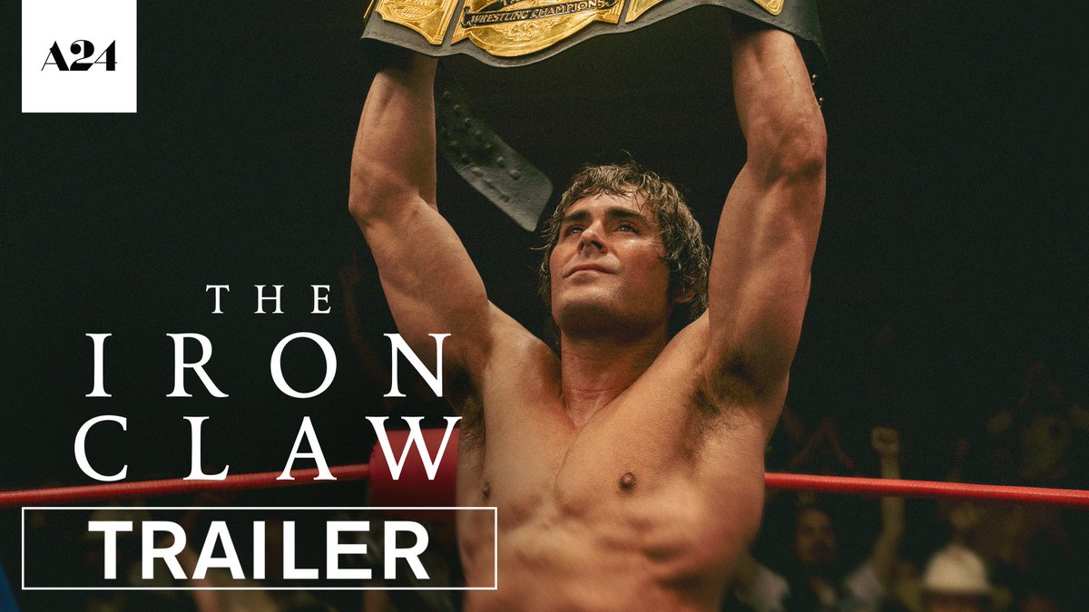 The triumph and tragedy of a true American sports dynasty. Watch the official trailer for Sean Durkin’s #TheIronClaw, starring Zac Efron, Jeremy Allen White, Harris Dickinson, Maura Tierney, Stanley Simons, with Holt McCallany and Lily James. In Theaters Everywhere December 22.