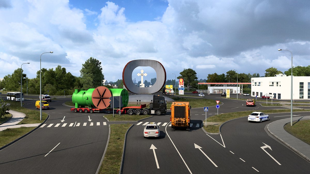 Special Transport alert! 🚧🚨 Get ready to haul huge cargos in the upcoming West Balkans DLC. Are you up for the challenge? 💪 Find out more 👇