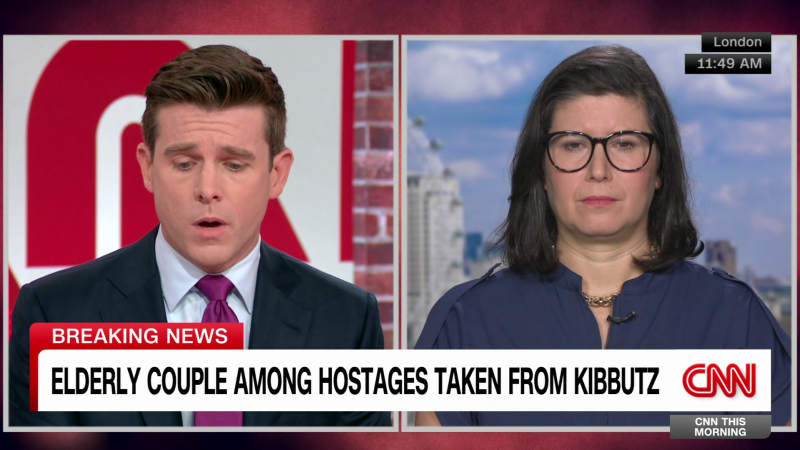 Sharone Lifschitz speaks to CNN about her elderly parents, who were taken by Hamas from their kibbutz in Israel.