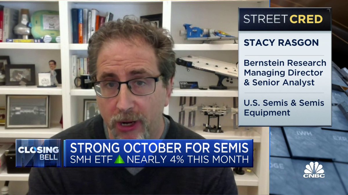 The semiconductor sector climbing nearly 4% month-to-date. Will the bounce have staying power? @bernsteinrasgon gives his outlook ahead of earnings season:
