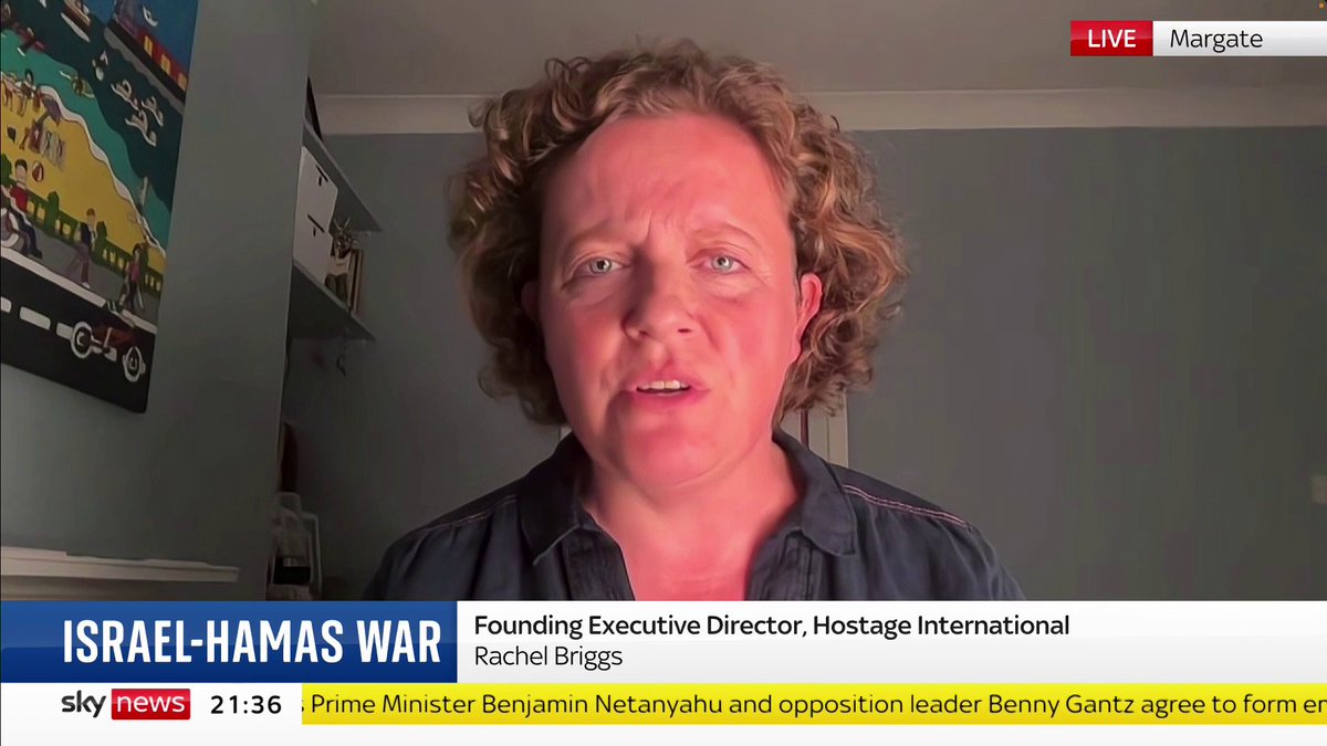 "Over my two decades of working with hostages and families, what you find is that it is so important to maintain hope." Rachel Briggs OBE discusses Israel-Hamas war hostage talks with Mark Austin 📺 Sky 501, Virgin 602, Freeview 233 and YouTube