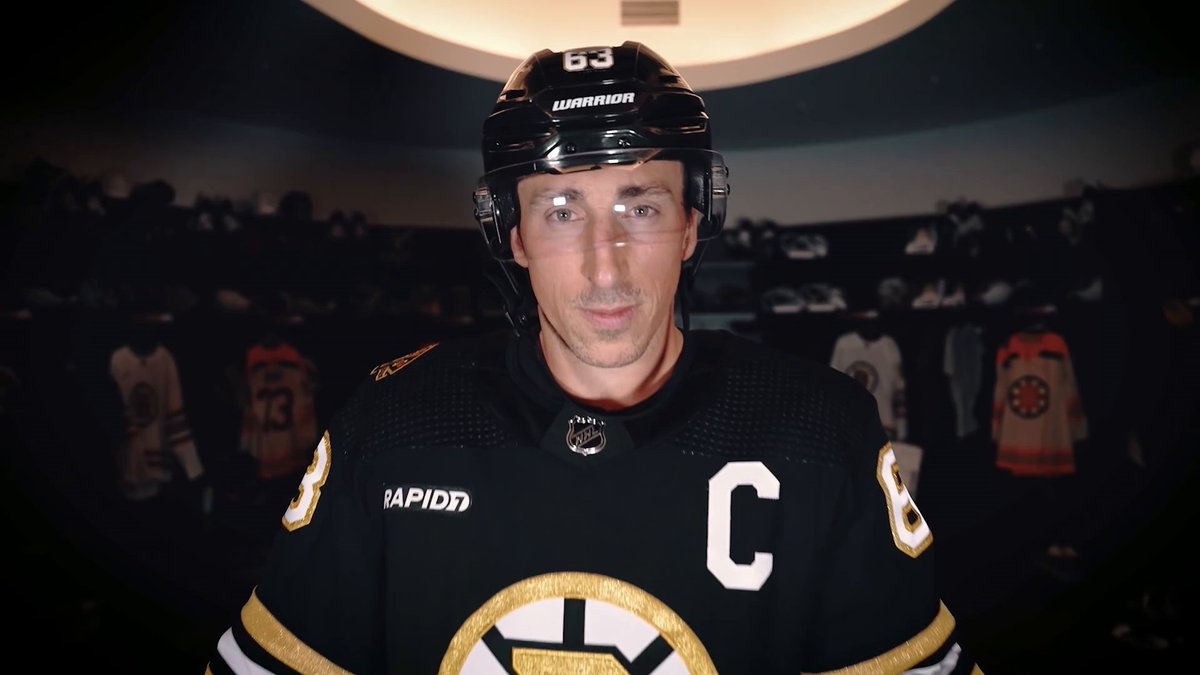 Brad Marchand wants to make his mark as the Boston Bruins captain. 🐻 Watch the Boston Bruins vs. Chicago Blackhawks tonight at 7:30p ET on NHLonTNT and @SportsonMax! #NHLFaceOff
