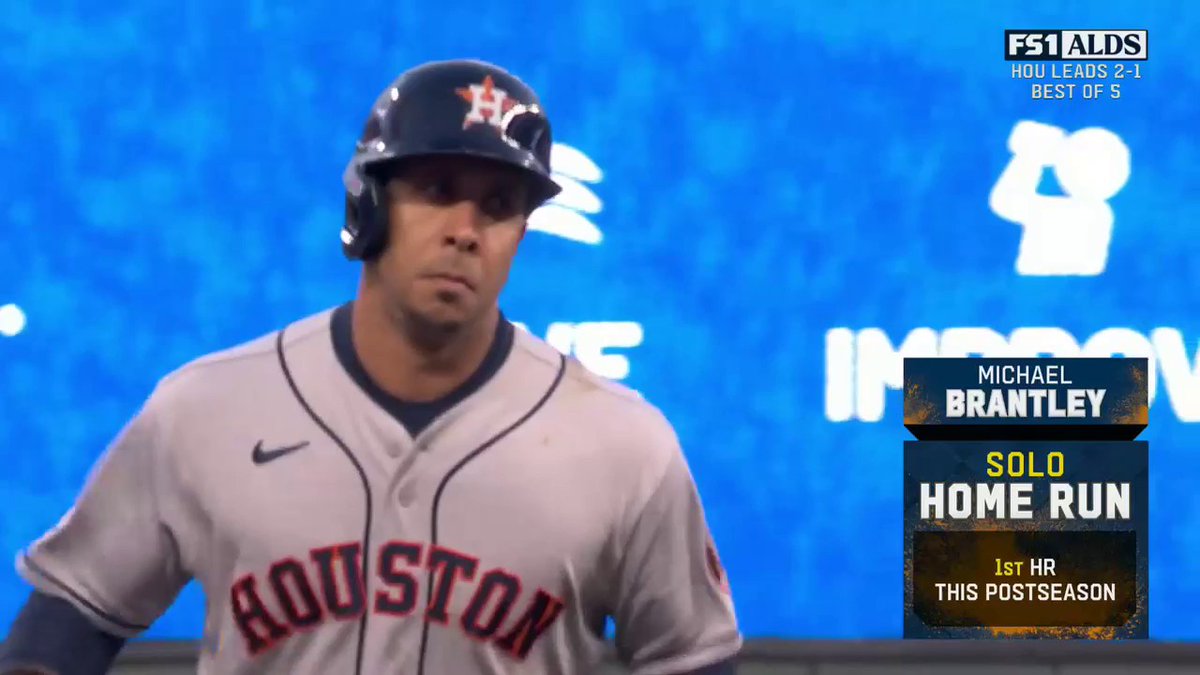 Tie game! Professional hitter Michael Brantley leaves the yard 💪 📺: FS1