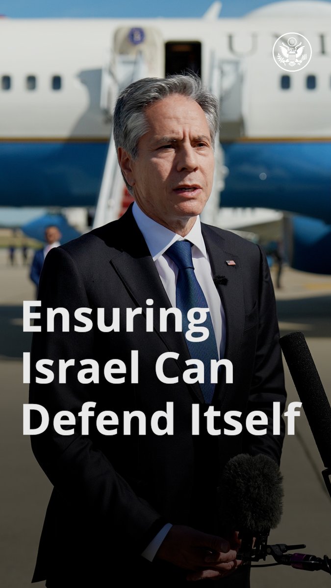 The United States is working to ensure Israel has everything it needs to defend itself and its people.