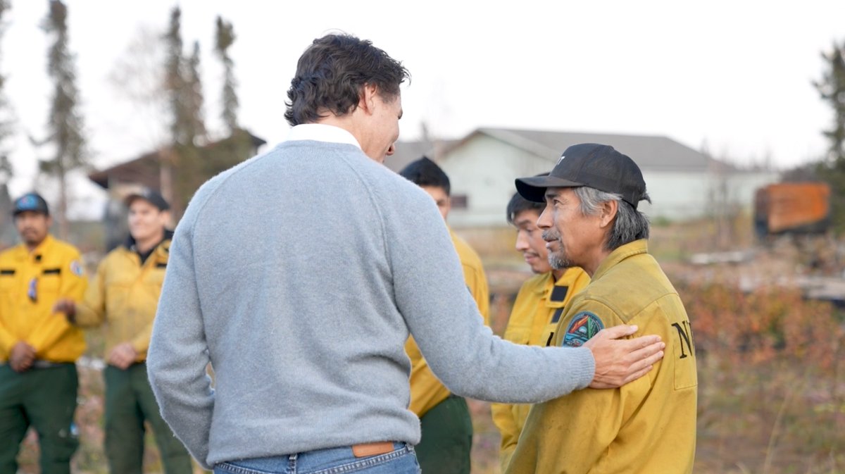 Today, we spent time with folks from Enterprise, Hay River, and K’atl’odeeche First Nation. We heard about the impacts of this past summer’s devastating wildfires. And we shared this simple message with everyone: We’re here for you – and we’ll continue to be.