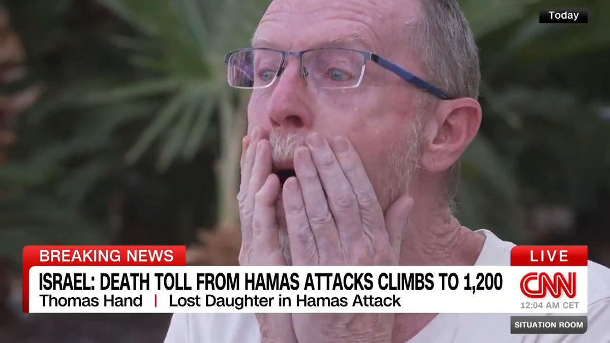 In a heart-wrenching interview on @CNNsitRoom, CNN reporter Clarissa Ward speaks with @WolfBlitzer about a grieving father who finally received confirmation of his daughter's tragic death during the Hamas attack. Watch: