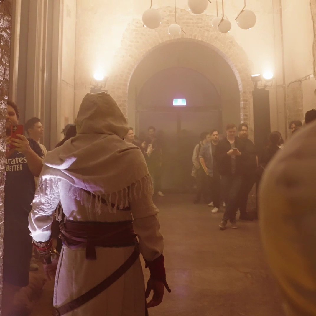 It's been one week since the launch of Assassin's Creed Mirage 🦅 Check out this wrap-up video of the launch party. We transported guests back to 9th Century Baghdad, and we hosted a live Q&amp;A with Narrative Director, Sarah Beaulieu! Thanks all who made it possible 😍