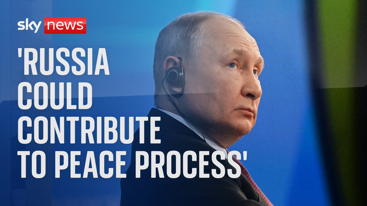 Russian President Vladimir Putin was asked if he would step in to mediate between Israel and Hamas if asked. He said that "Russia can make a contribution to the peace process." 📺 Sky 501, Virgin 602, Freeview 233 and YouTube