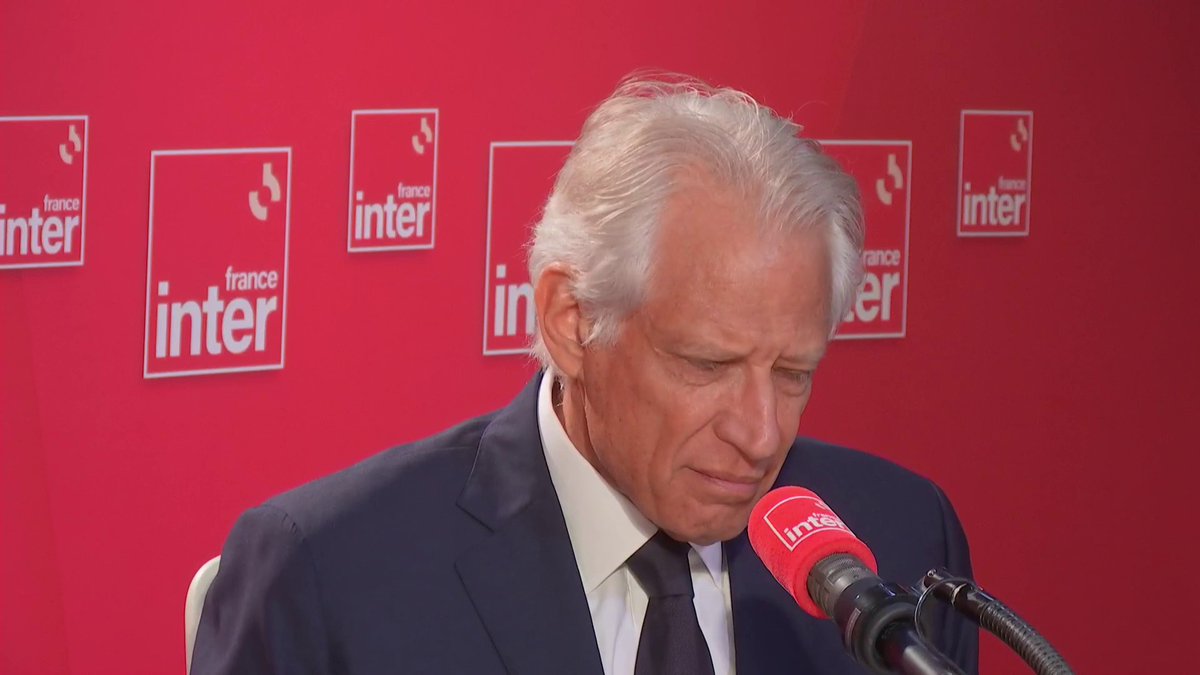 Dominique de Dominique de Villepin : "Je le dis avec une peine infinie : je ne suis pas surpris par cette haine qui s'est exprimée, quand on se souvient de ce que nous avons tous dit de cette prison à ciel ouvert" qu'est la bande de Gaza #le710Inter
