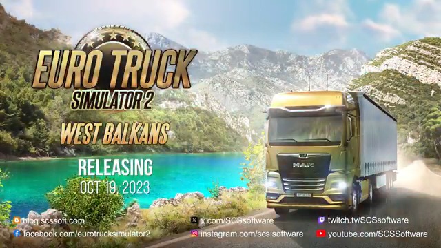 Only ONE WEEK until the release of the West Balkans DLC for Euro Truck Simulator 2 🤯 We can't wait for you to explore this unique part of the world! 🌎 Excited? Add it to your Steam Wishlist!