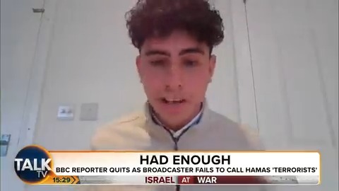 EXCLUSIVE: BBC Reporter Noah Abrahams says he resigned from his job at the broadcaster after they failed to call Hamas "terrorists". "The BBC's refusal to use the correct terminology is unjustified... as a Jewish person - there's already enough fuel on the fire!" Peter Cardwell