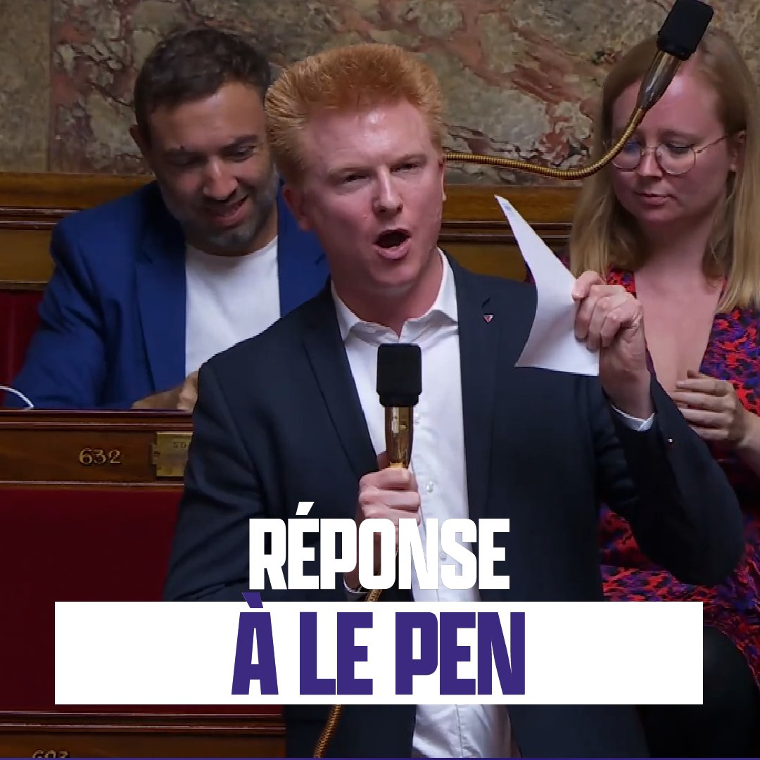 🔴 Réponse à Le Pen : Les insoumis ne supporteront pas plus longtemps de se faire insulter de « complices du Hamas », et d’autant moins de la part de membres d’un parti fondé par d’anciens SS, dont d’anciens membres ont fourni des armes à un terroriste ou negocié avec Daech !