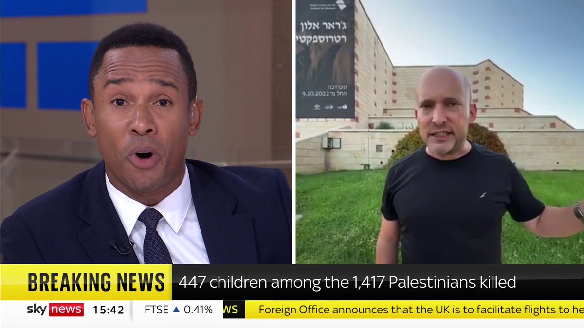 'Are you seriously asking me about Palestinian civilians? What is wrong with you? We're fighting Nazis.' Former Israeli PM Naftali Bennett adds 'if Hamas use anyone as a human shield, it is their responsibility.' 📺 Sky 501