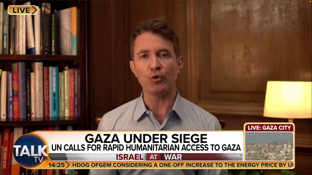 Douglas Murray says that “only the Israelis” are expected to have the "proportionate response” in a conflict. “That would mean that in retaliation … they should find a town of exactly the same size as a town like Sderot and go door to door and kill precisely the same number of babies.” Julia Hartley-Brewer | Douglas Murray