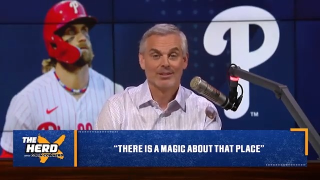 “Philadelphia is almost a football crowd. It just jumps off the TV.” — @ColinCowherd with some kind things to say about Philly and Bryce Harper