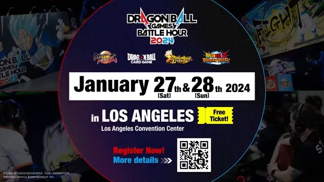 🔶DRAGON BALL Games Battle Hour 2024🔶 Battle Hour is coming to LACC on Jan. 27-28 (Sat/Sun)! New #DBFZ & #DBSCG world champs will be crowned! Come enjoy #DBLegends, #dokkan, and more #dragonball games! *Details coming soon! Register now👇 #battlehour