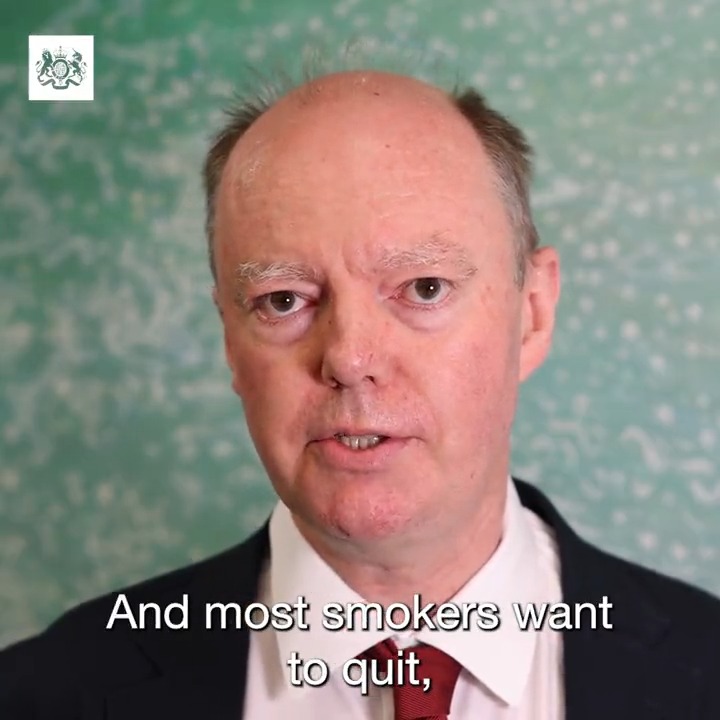 We've launched a consultation on our plans to stop future generations from starting to smoke and tackle the rise in youth vaping. Professor Chris Whitty Professor Sir Chris Whitty explains why we're taking action. Have your say: