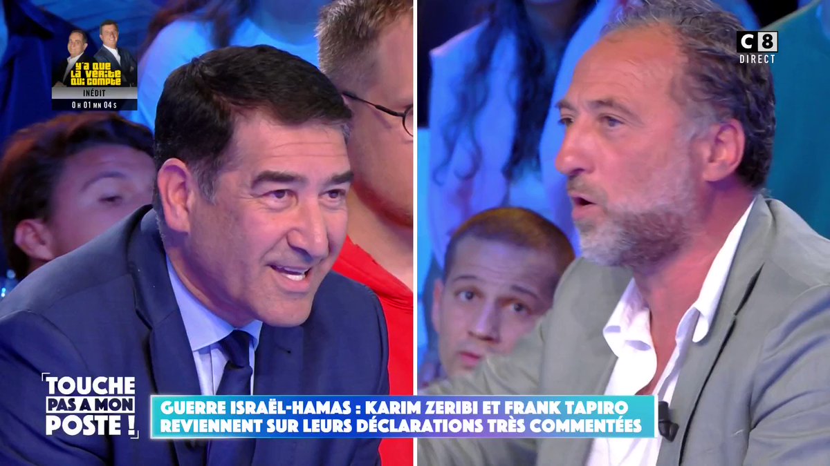 "J'ai honte pour toi !" Guerre Israël-Hamas : Gros clash entre Karim Zeribi et Frank Tapiro qui reviennent sur leurs déclarations très commentées ! #TPMP