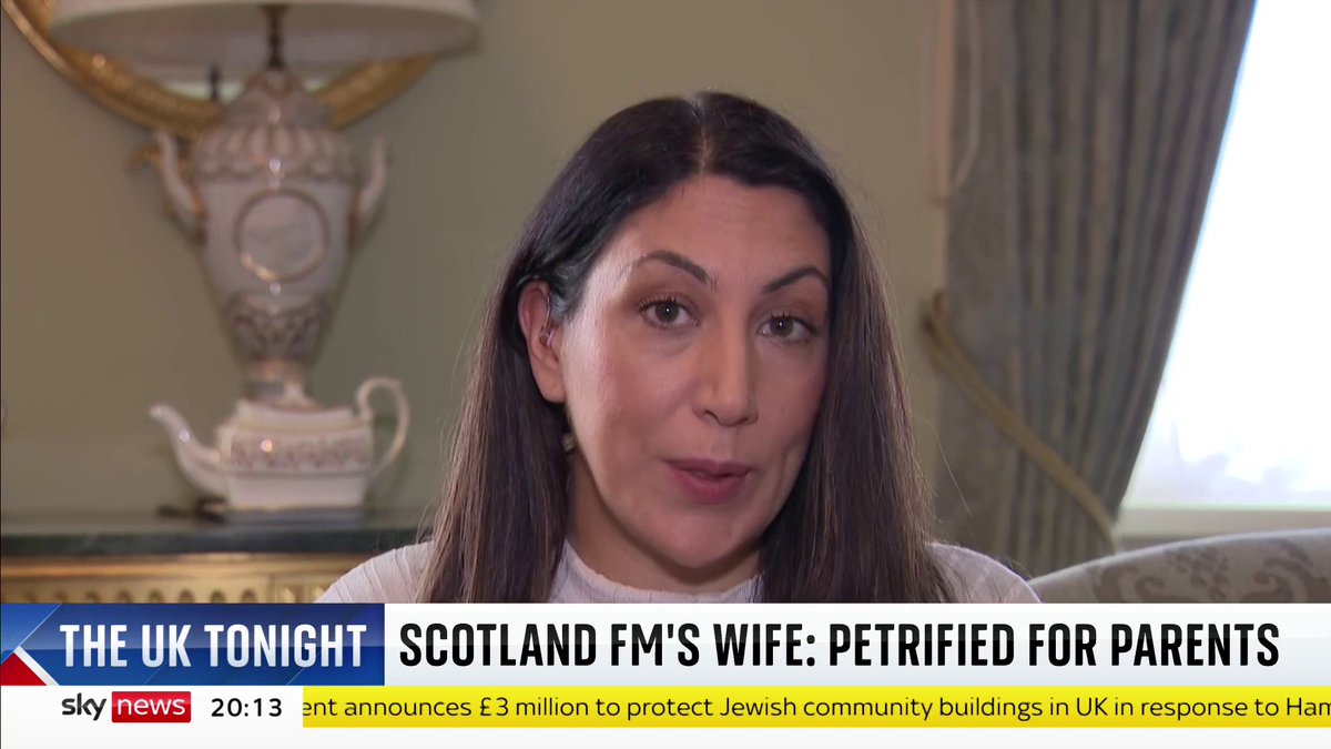 The wife of Scotland's First Minister, Nadia El-Nakla tells Sarah-Jane Mee: "There is no safe exit from the Gaza Strip for my parents who have British passports, let alone the two-million who have no passport to another country." #SJUK