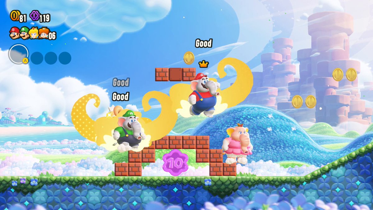 It’s wonderful when everyone works together! Tag your #SuperMarioBrosWonder co-op partner in the comments! Pre-order today: