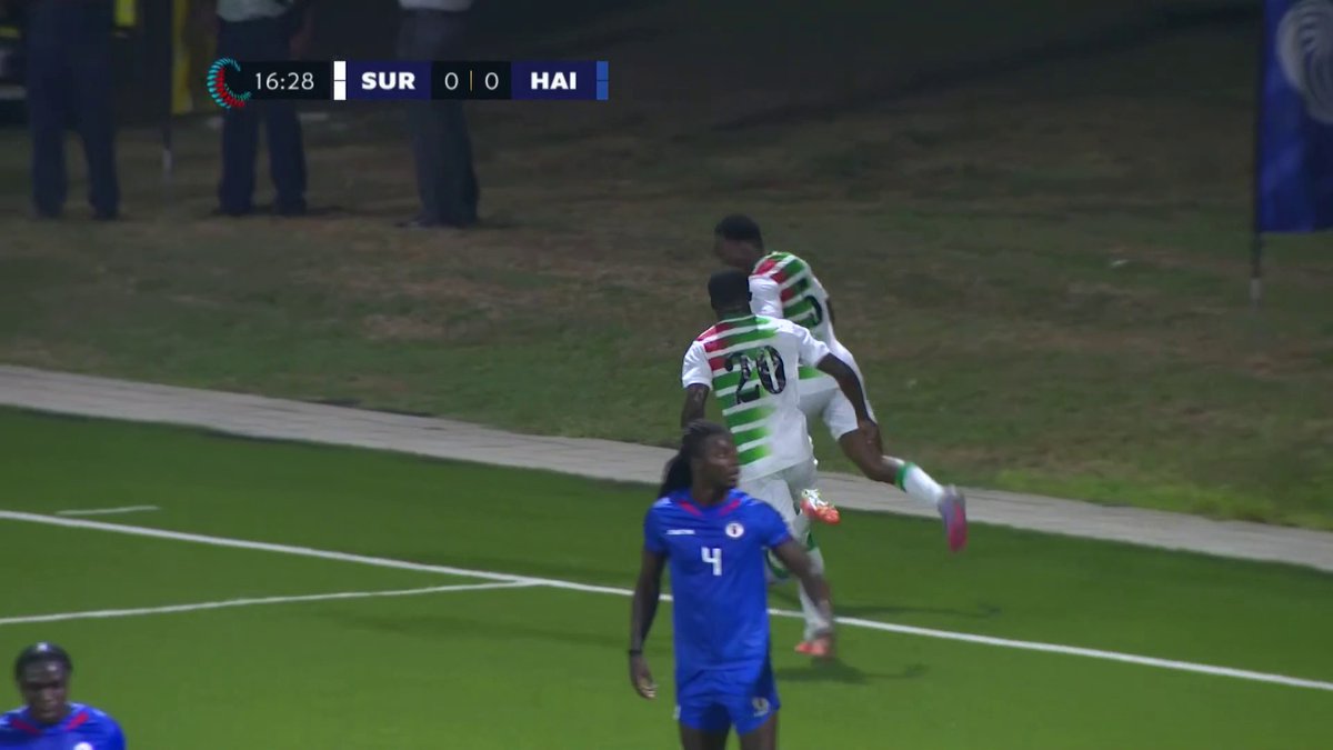 Ridgeciano Haps strikes first for Suriname 🇸🇷