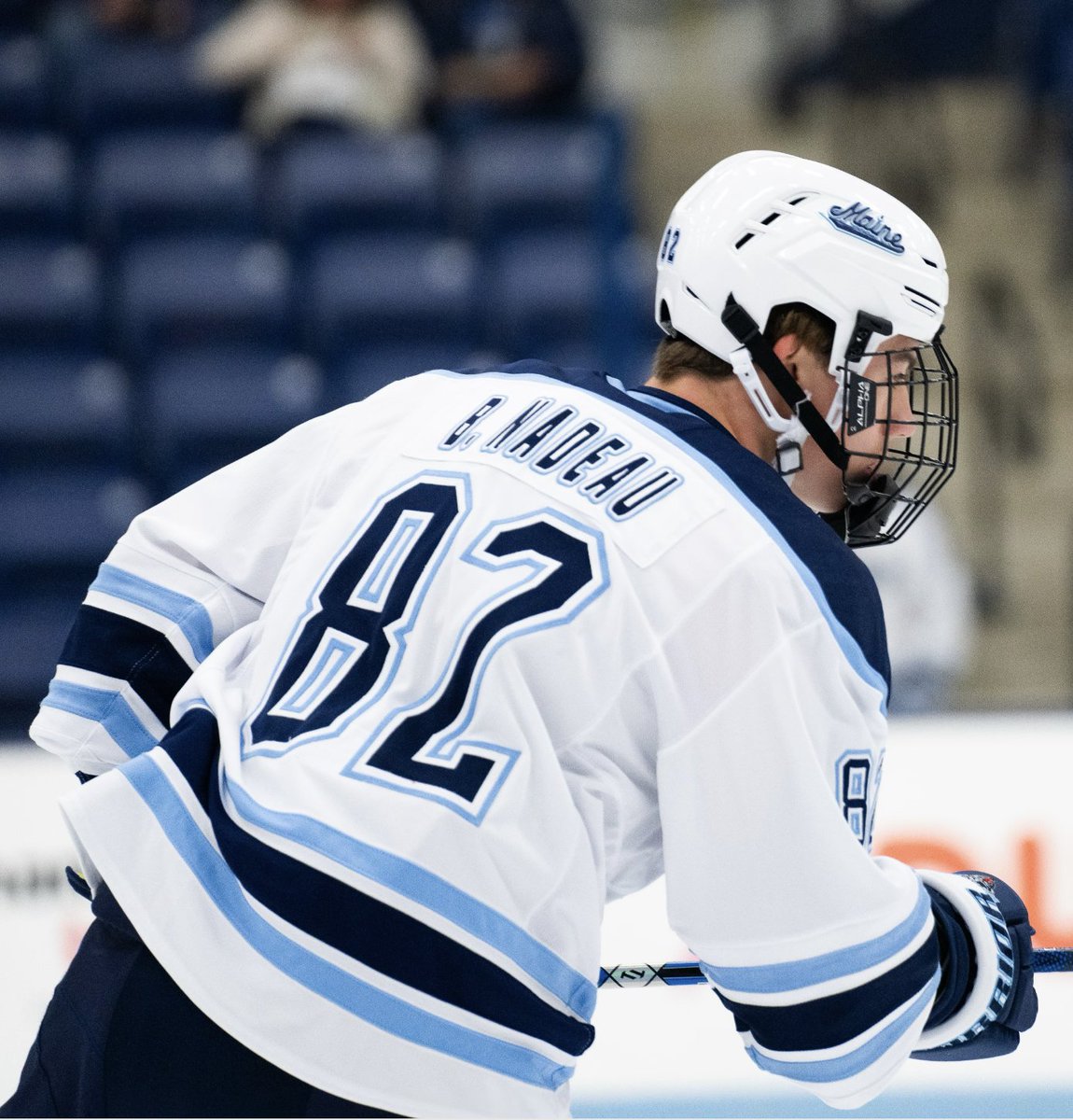 SAVE THAT PUCK! Bradly Nadeau scores twice and adds an assist in his NCAA debut Ⓜ️
