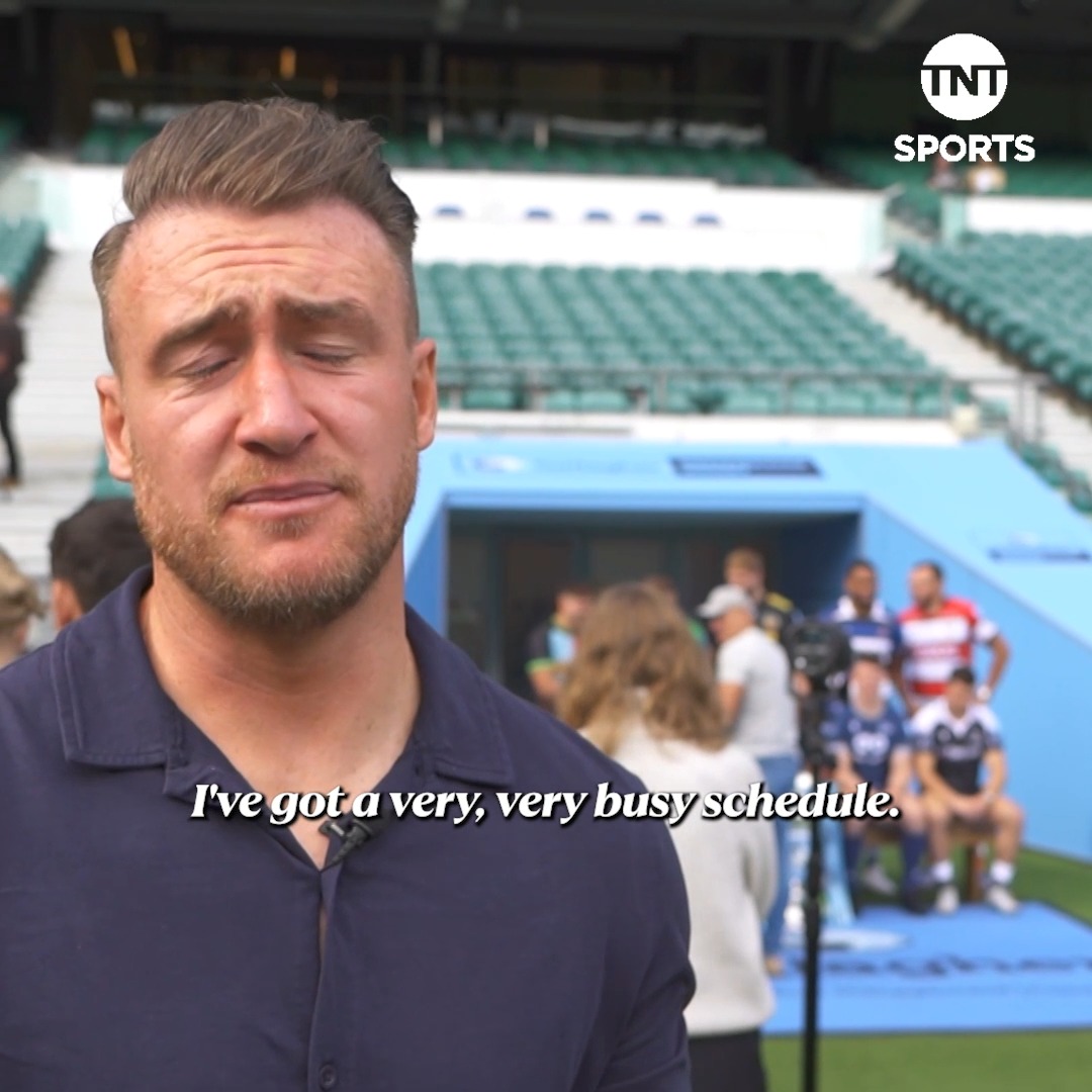 "Get sacked on day one?" 😳 Stuart W Hogg went behind the scenes at the #GallagherPrem media day. Needless to say, he didn't disappoint 🤩
