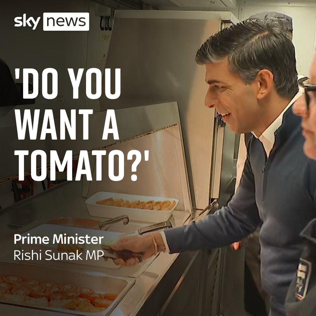 Prime Minister Rishi Sunak stayed aboard the Navy vessel on Thursday night, the first to do so since Harold Wilson. He joked about being woken early alongside the crew, as he dished up hash browns and tomatoes to the ship's company. Read more: