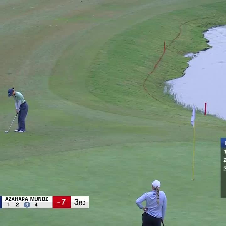What a way to finish the round! 😤 Azahara Munoz