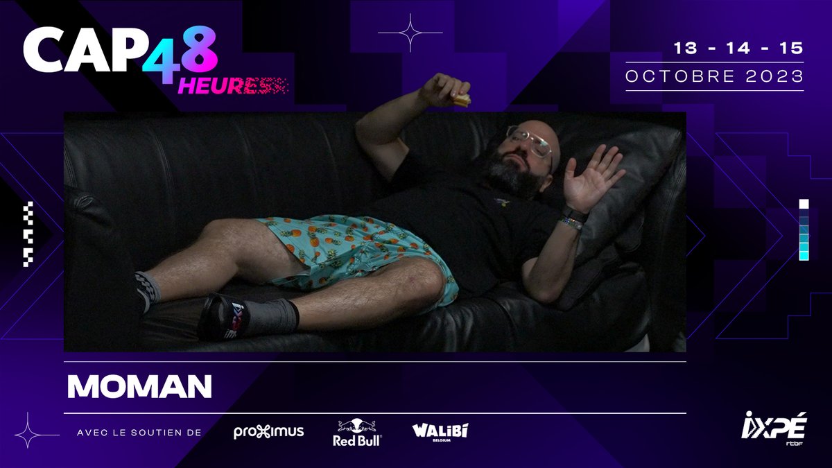 Petite surprise du chef… 🧑🍳 MoMaN rejoint l’aventure #CAP48H cette année et sera présent tout le week-end !