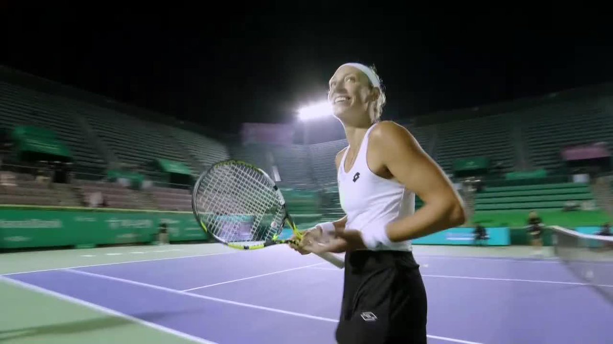 SECOND semifinal of the season ✌️🙌 Yanina Wickmayer (Wicky) will face top seed Pegula for a place in the #KoreaOpen final!