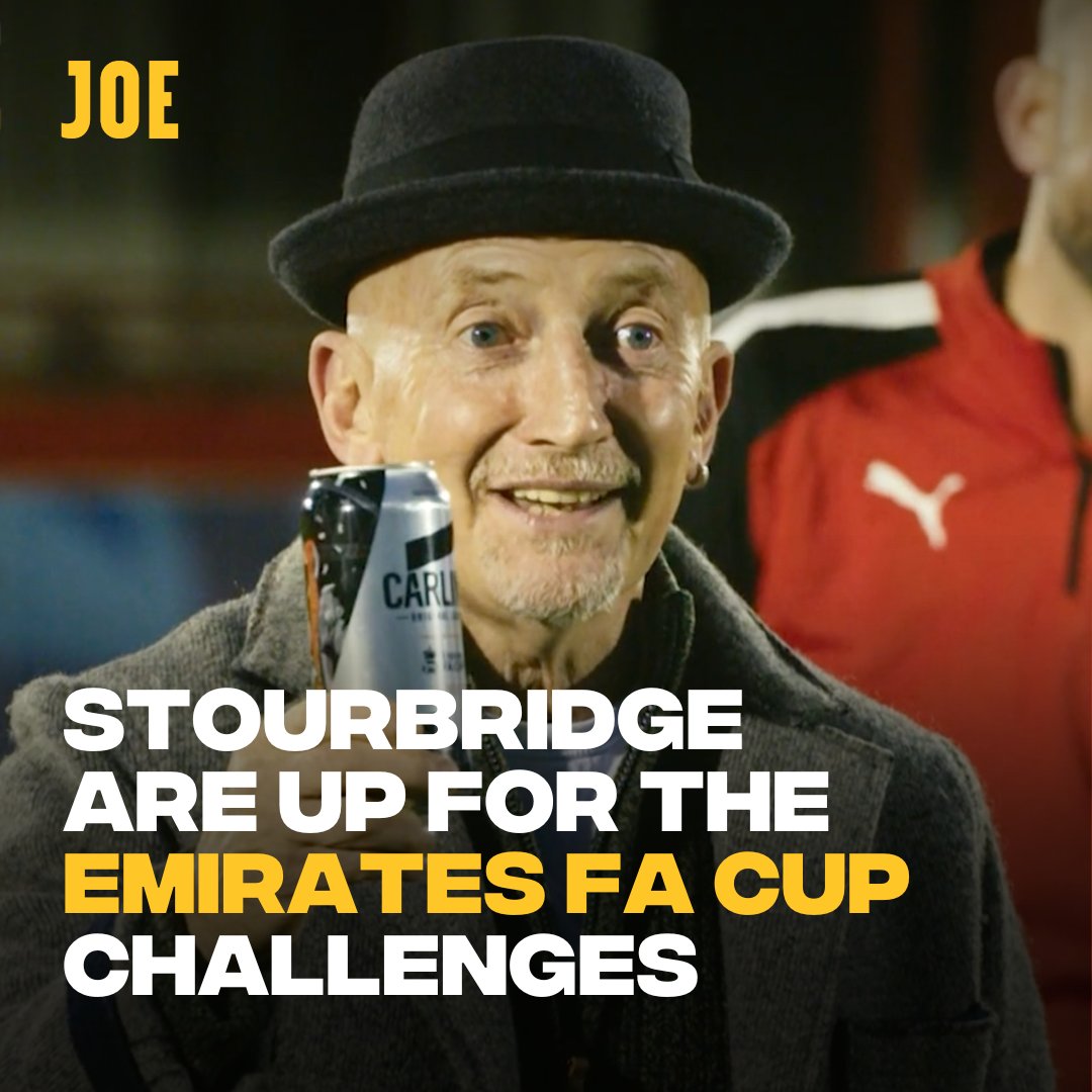 Stourbridge FC are ready to sprinkle some magic on the next round of the FA Cup 😵 w/ @Carling