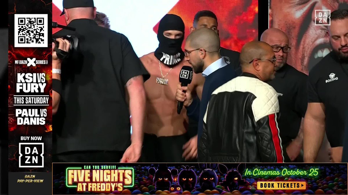 😳 Logan Paul and @DillonDanis are HEATED!!! Watch the #XSeries10 weigh in LIVE ➡️ #KSIFury | #PaulDanis | October 14, buy the PPV now at