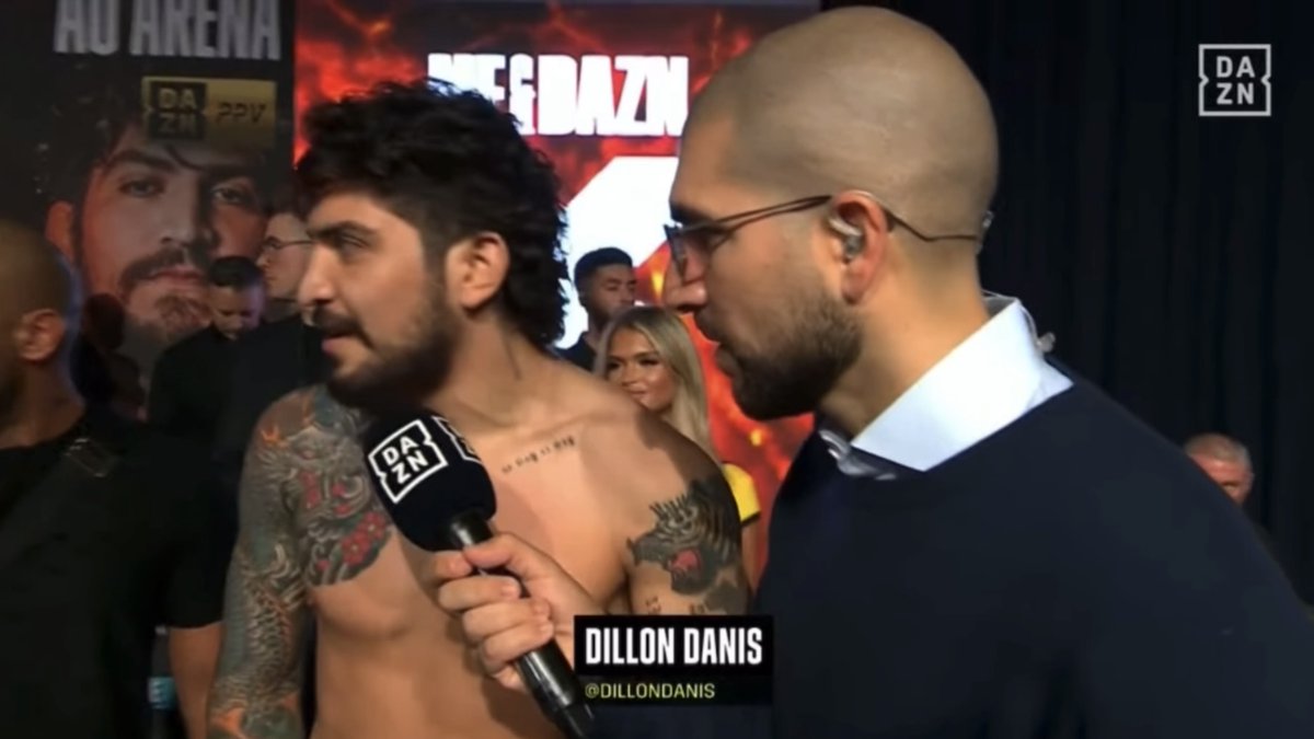 ‼️ Logan Paul vs Dillon Danis full trash talk after their weigh-in as Logan brings out Dillon's bitter enemy Gordon Ryan: "You're a f***ing dead man." [🎥 Faith Ordway]