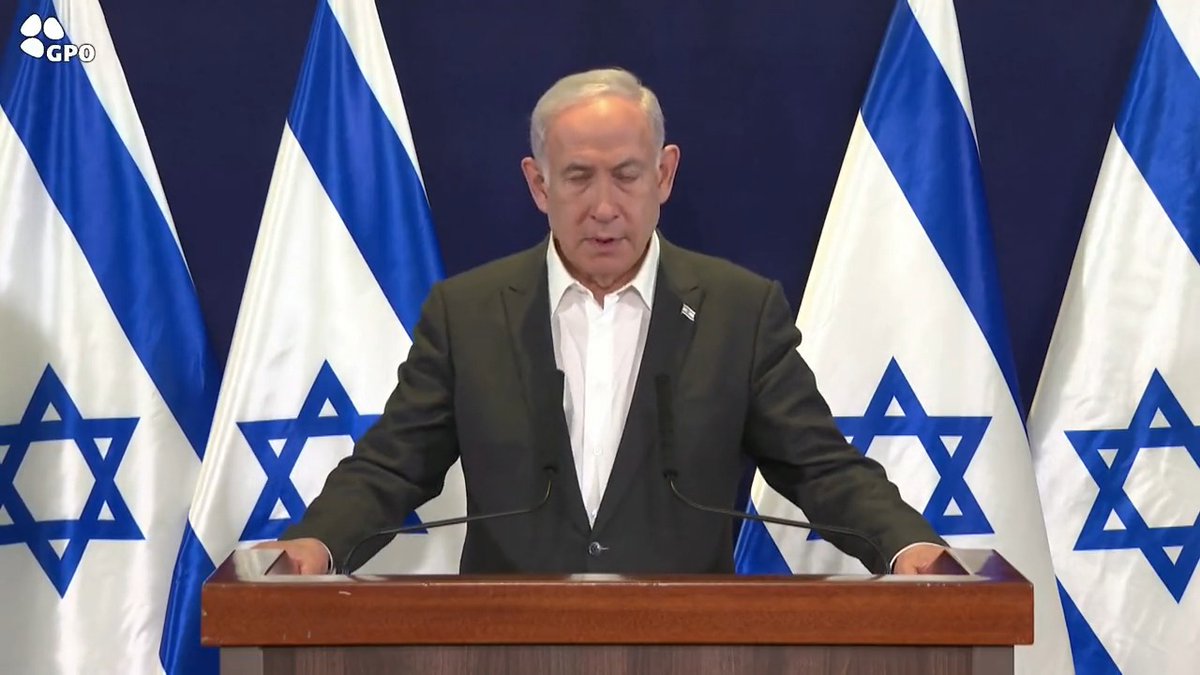 Statement by Prime Minister Benjamin Netanyahu this evening, following a Security Assessment, at the Kirya in Tel Aviv: "Citizens of Israel, Shabbat Shalom. Shabbat shalom to our forces deployed across the country who are celebrating the Sabbath in the field, far from home."
