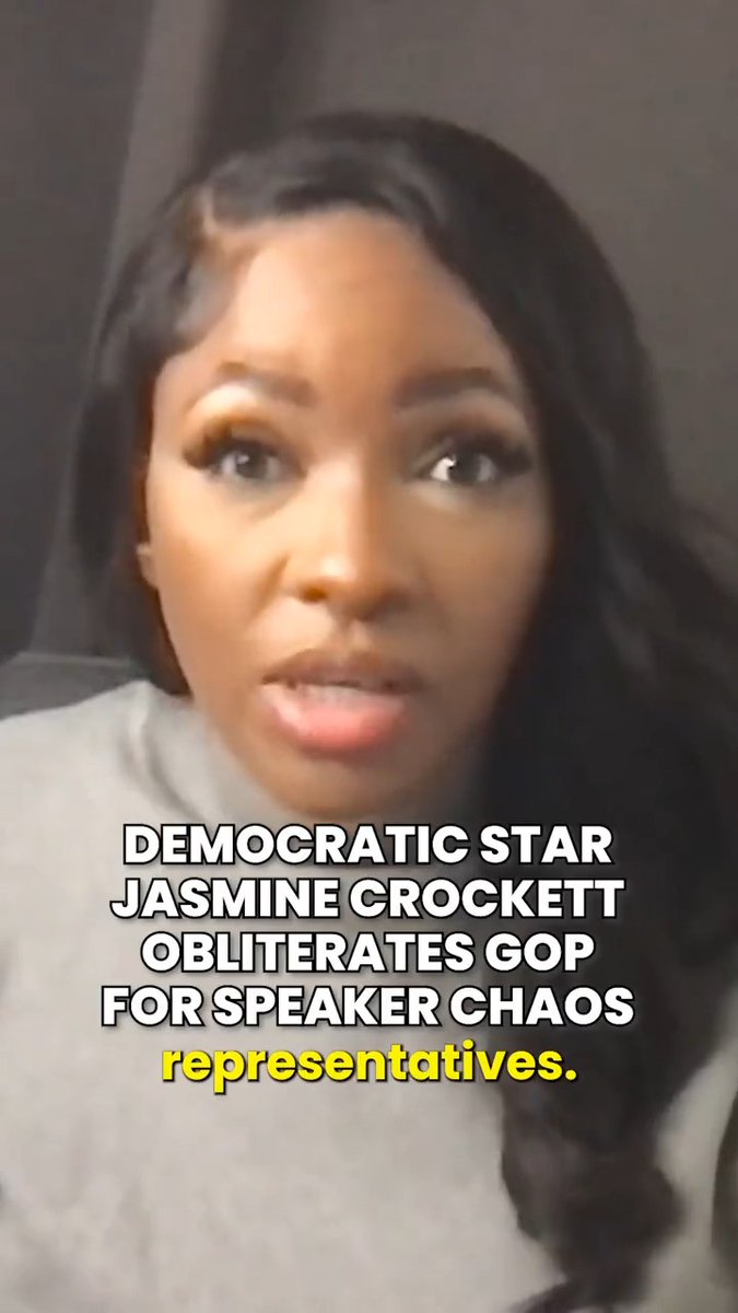Yes! Rep. Jasmine Crockett just summed up the GOP speaker chaos perfectly.