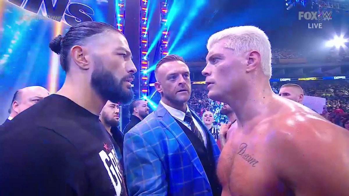 TENSION! 😤 #SmackDown