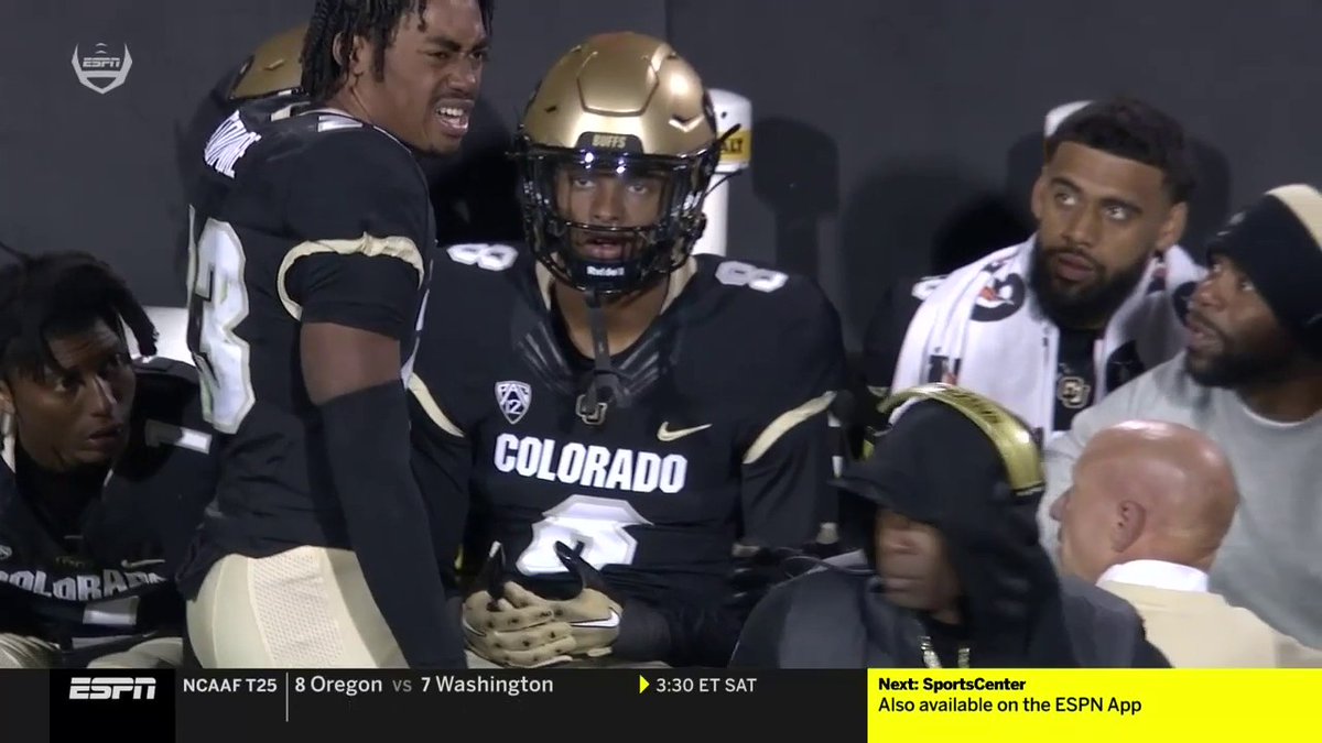 Things are getting chippy on the Colorado sideline… Colorado is blowing a 29-0 lead to Stanford.